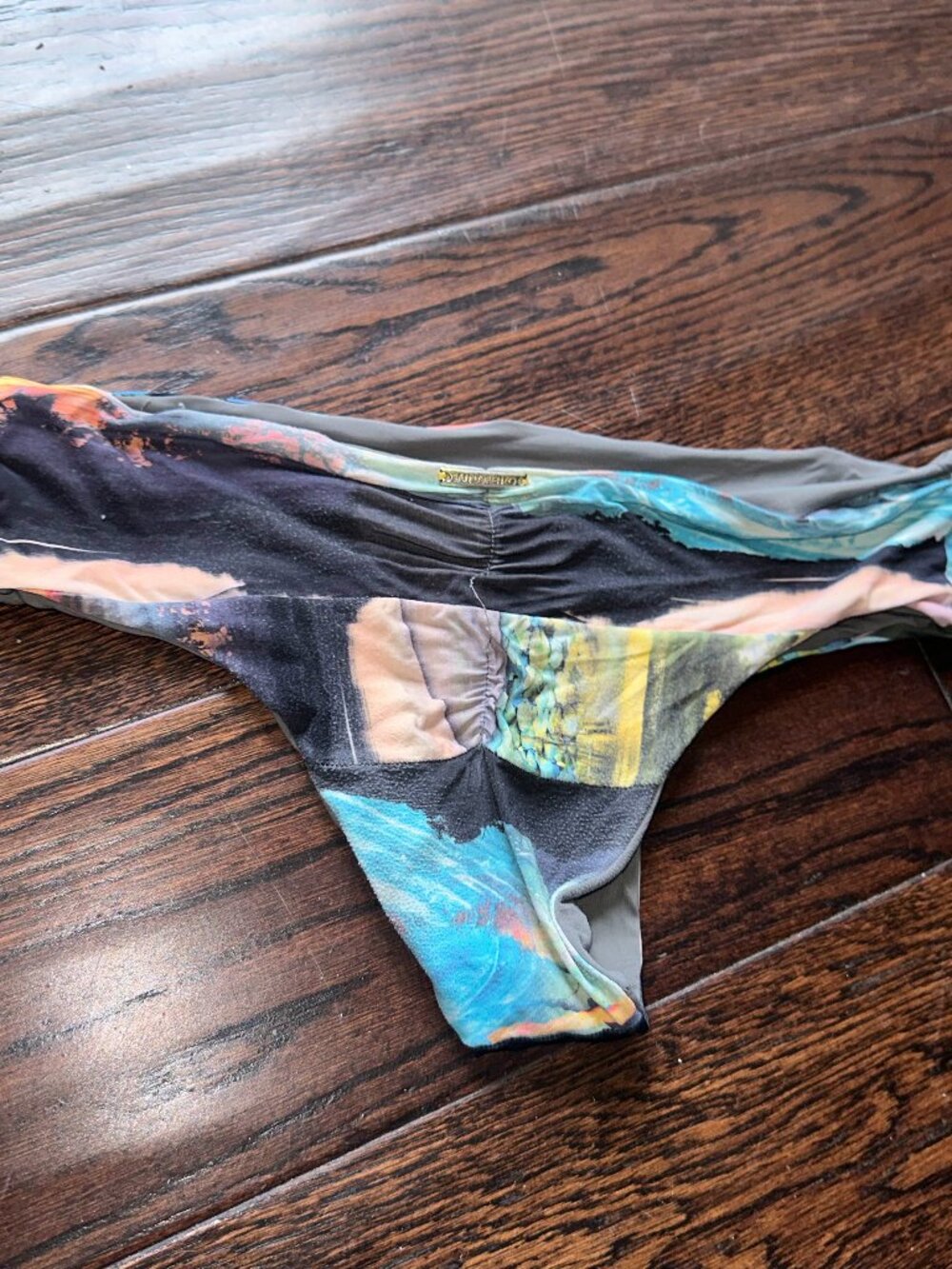 San Lorenzo Bikini Bottoms Women's Multicolored Water Lily Print